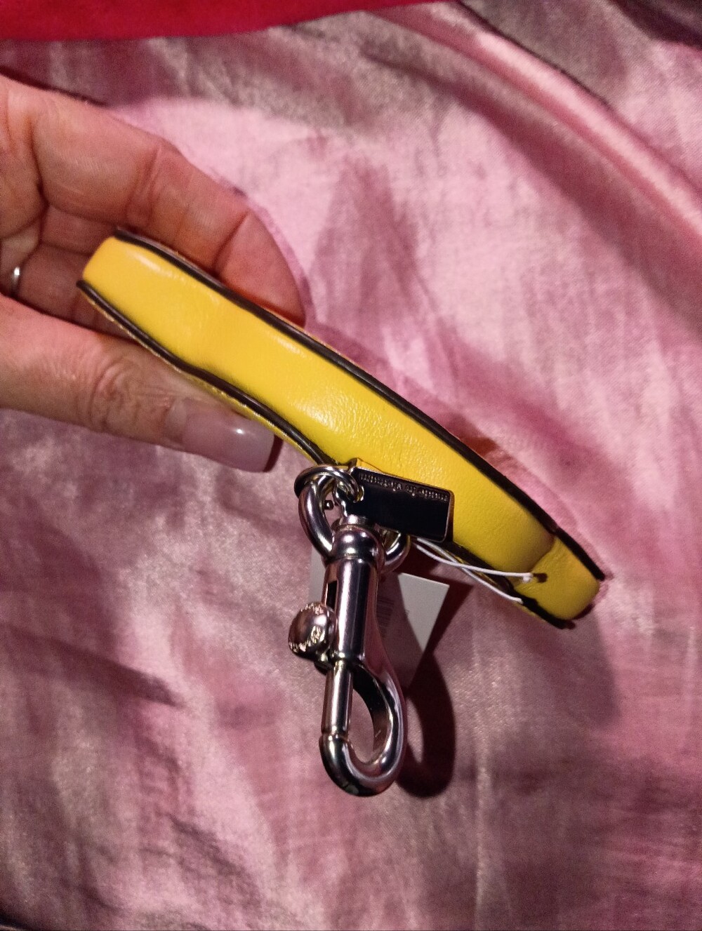 Coach Yellow Car-Shaped Key & Card Holder Charm - Picture 4 of 5